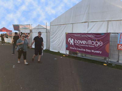 Hove Village Sponsors the Foodies Festival Hove