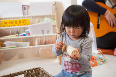 Girl making crafts at Hove Village Day Nursery Girl making crafts at Hove Village Day Nursery