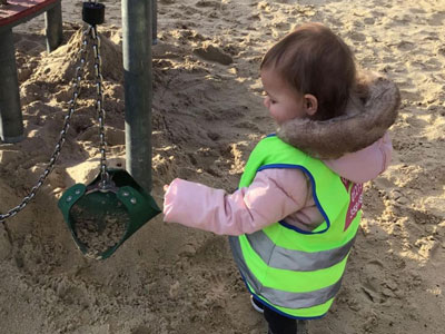 Sand play at the park in Hove Sand play at the park in Hove