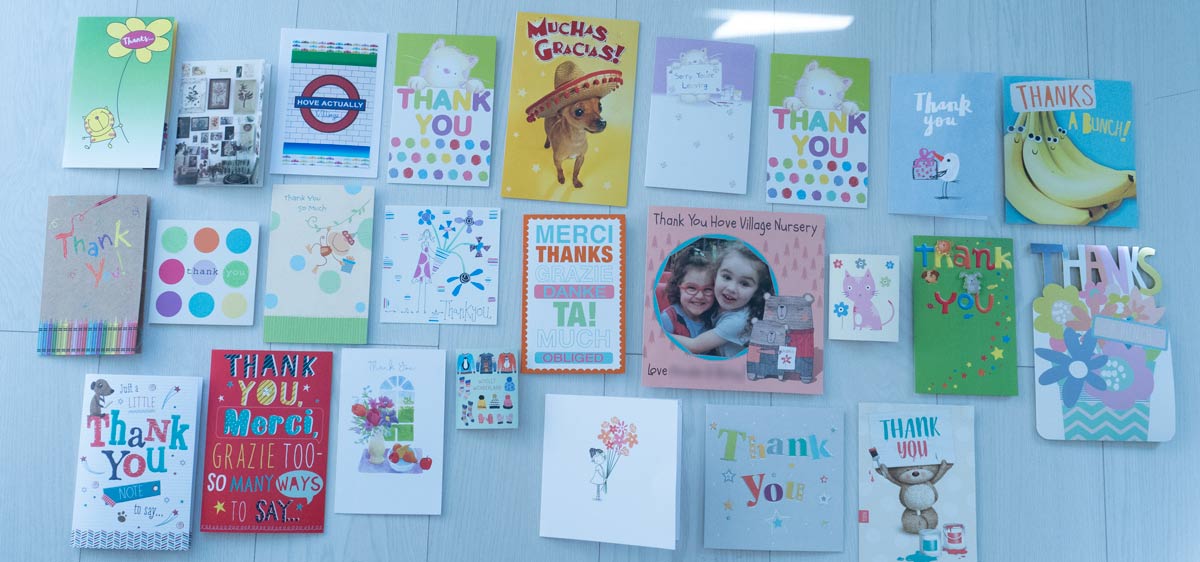 Hove Village Day Nursery Thank You Cards